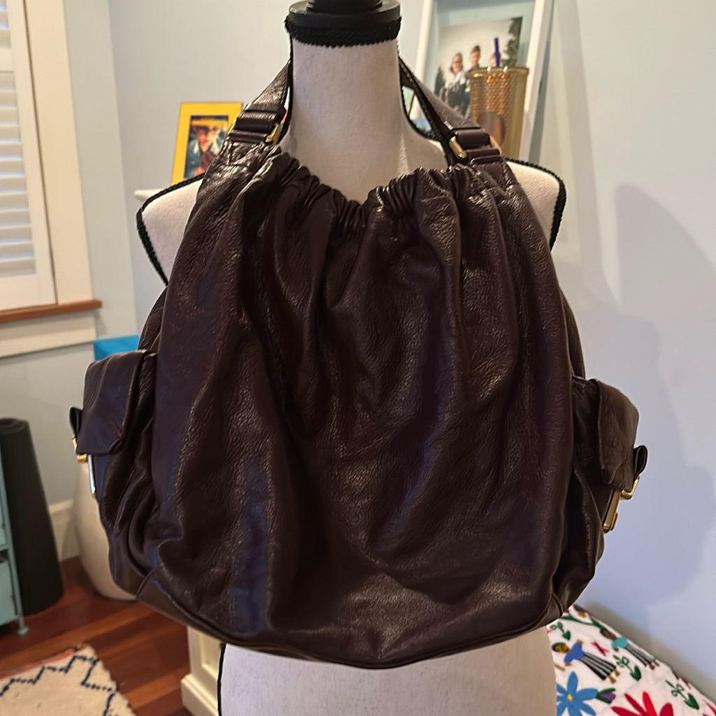Marc By Marc Jacob’s Butter Soft Leather Plum Top Handle Bag